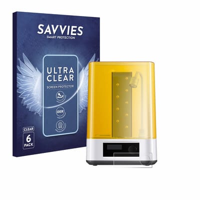 Savvies - Screenprotector voor Anycubic Wash & Cure 3 - Folie Beschermfolie transparant 6 Stuks