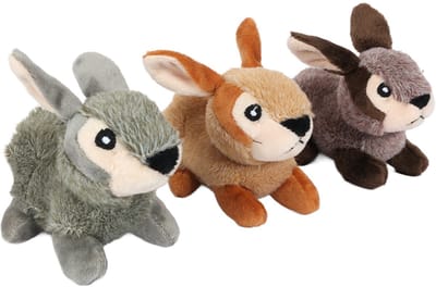 PIA Soft Toys-Set van 3 Soft Pluche Konijn Knuffels 3 ass. 12 cm