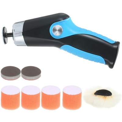 60W Mini Polijstmachine met Sigarettenaansteker 8500RPM Variabele Snelheid Autopolijstmachine Elektrisch Delivery with Charger with US Plug blauw
