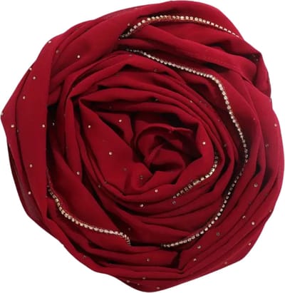 Bovista Hoofddoek - Hijab - Dames - Abaya - Sjaal - Islamitische Kleding - Moslim Kleding - Alhamdulillah - Bordeauxrood
