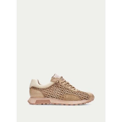 Hispanitas RHV264741 C001 Sneakers Beige Leer en Mesh Dames - Beige - 40