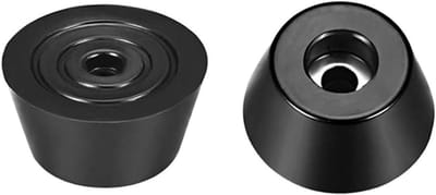 Rubberen voetjes - Meubeldoppen bumpers - Meubels beschermen - Zacht schokabsorberend rubber - D30mm x H15mm - Zwart