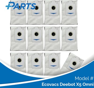 Ecovacs Deebot X5 Omni Stofzakken (12 Stuks, Plus.Parts® alternatief voor DDB030025)