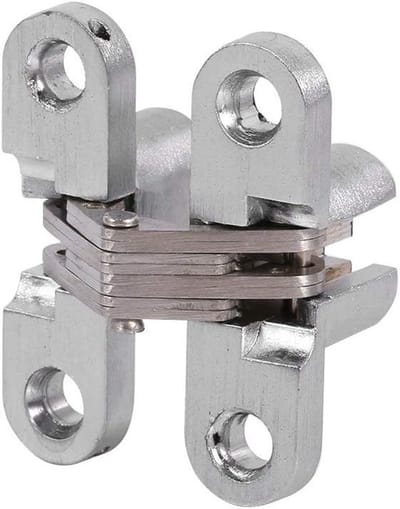 Verborgen Scharnier van Zinklegering voor Vouwdeuren, Onzichtbare Deurscharnieren voor Meubels, 43.7mm Scharnier voor Verborgen Toepassingen