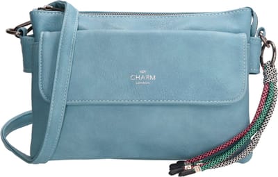 Charm London Tottenham Schoudertas - Lichtblauw