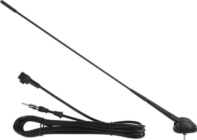 Auto Antenne AM-FM - Rubberen Autoradio Antenne - FM 76~108MHz - 2 meter Kabel - A3 - Zwart