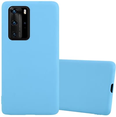 Cadorabo Hoesje geschikt voor Huawei P40 PRO / P40 PRO+ in CANDY BLAUW - Beschermhoes gemaakt van flexibel TPU silicone Case Cover