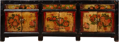 Fine Asianliving Antiek Chinees Dressoir Handbeschilderd B256xD39xH90cm Chinese Meubels Oosterse Kast