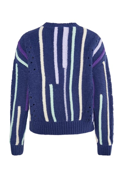 IZIA Jumper Dames Navy Veelkleurig