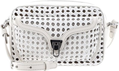 COCCINELLE Leren Schoudertas Beat Eco Woven Handbag Coco. Mi / Coco. Mi Crème