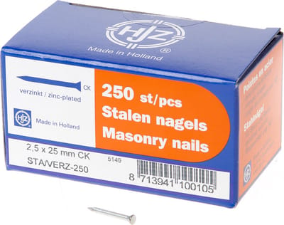 Hjz Betonnagel platconische kop blauw 25 x 2.5mm