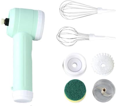 Handmixer Draadloos - Keukenmixer Oplaadbaar - Bakken En Klutsen - Geluidsarme Motor - 700 Gram - Groen