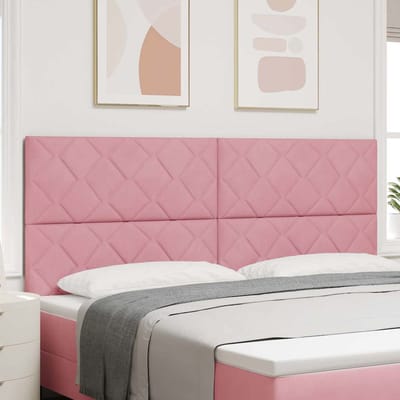 vidaXL - Hoofdbord - Roze - 200 - cm - Fluweel
