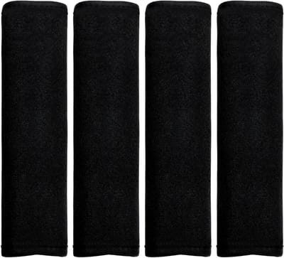4 x Zachte autogordelbeschermers met extra lange padding, voorkomt krassen en biedt comfort voor volwassenen en kinderen het hele jaar door