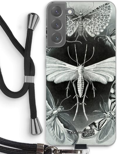 Case Company® - Hoesje met koord geschikt voor Samsung Galaxy S22 Plus hoesje met Koord - Haeckel Tineida - Telefoonhoesje met Zwart Koord - Bescherming aan alle Kanten en Over de Schermrand
