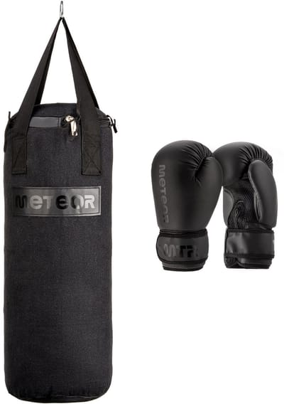 Meteor Bokszak 6 kg - Bokszak en Handschoenen Set - 6 oz, Kinderen, Duurzaam, Ecologisch, Ventilatie