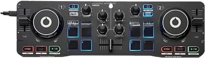 QORA® DJ Controller - DJ - Controller - Zwart - ‎38cm x 6cm x 14cm