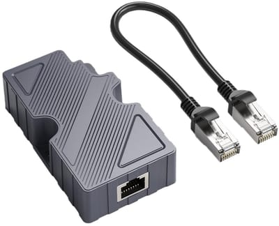 Jhubersproducts - Dishy V2 Naar RJ45-adapter - Ethernet-kabel - Compact ontwerp - 10/100/1000 Mb/s - Hoge stabiliteit - Geschikt voor diverse netwerke