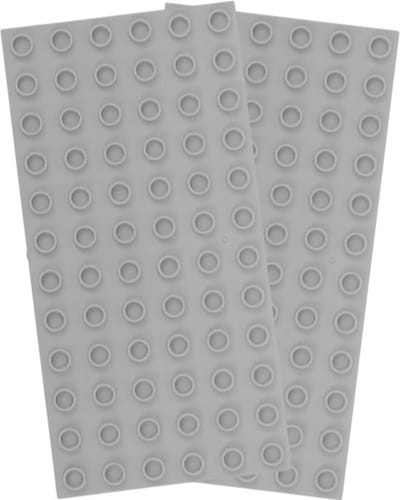 Bouwplaat 6x12 Noppen – Lichtgrijs – Basisplaat – Geschikt voor Grote Bouwstenen – Brian’s Toys