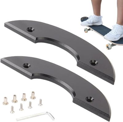Skateboard bescherming - Dek rand - Skateboarden verbeteren - Schokabsorberend - Universeel - Zwart