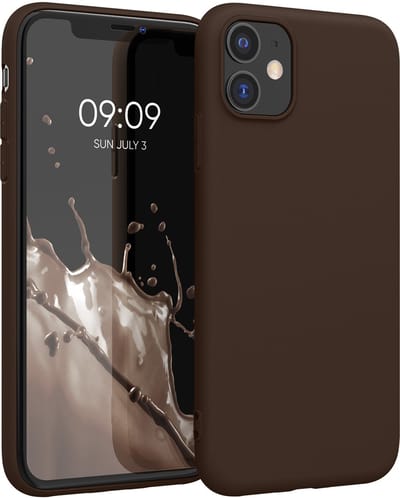 kwmobile telefoonhoesje geschikt voor Apple iPhone 11 - Hoesje voor smartphone - Back cover in chocoladebruin