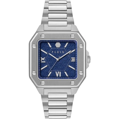 Philipp Plein Plein Edge PWYGA0126 Horloge - Staal - Zilverkleurig - Ø 42 mm