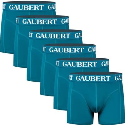 Katoenen boxershorts | Hypoallergeen | Merk: Gaubert | Kleur: Lichtblauw | Heren | 6 stuks