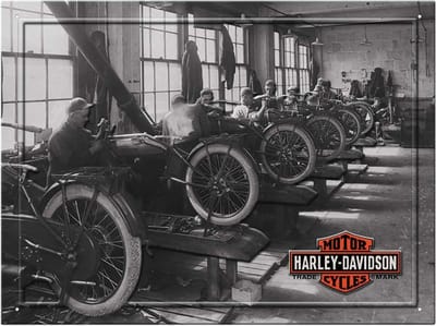Harley-Davidson Factory Metalen Bord