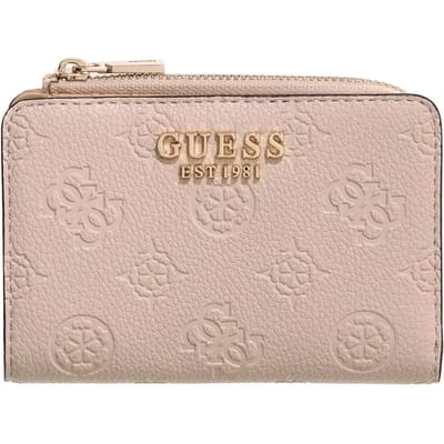 GUESS portemonnee Blake SLG Zip Around Card Case Bone Logo crème