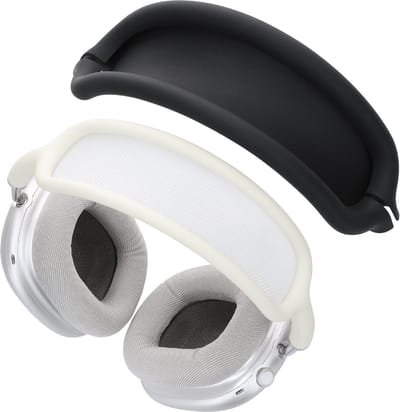 kwmobile band voor koptelefoon - geschikt voor AppleAirPods Max / AirPods Max 2 - Hoofdband cover van zacht siliconen materiaal - In zwart