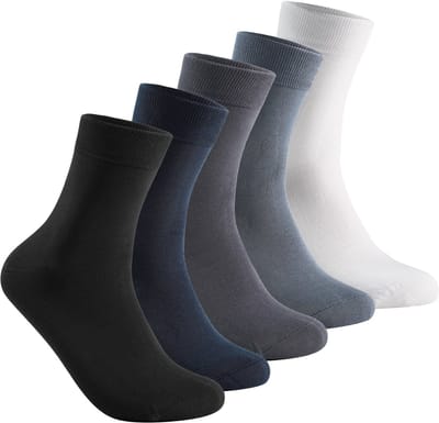 ALLTHEMEN Heren Sport Casual Sokken - Mid Calf 5 Paar One Size