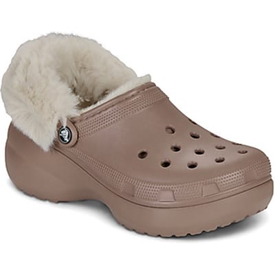 Crocs  Klompen Cls Platfm Lined Fuzz Strap Cg
