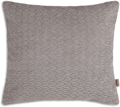 Knit Factory Evita Sierkussen - Vierkant kussen - Kussen woonkamer - Bank kussen - Decoratie kussen - Modern - Taupe - 50x50 cm - Kussenhoes inclusief kussenvulling