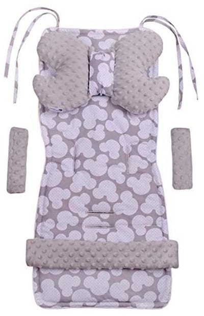 Universeel Stoelkussen voor Kinderwagen en Buggy - 5-delige Set met Speelboog en Zitkussen
