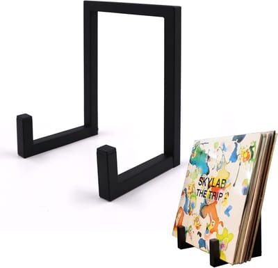 SNJY® LP Opbergsysteem - Vinyl Houder - Platenrek - 12,6L x 16B x 24H cm - Zwart