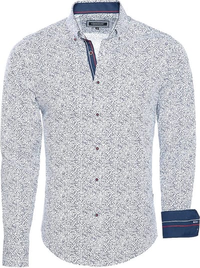 Carisma Overhemd Lange Mouw Met Bloemenprint Wit 8531 - XXL