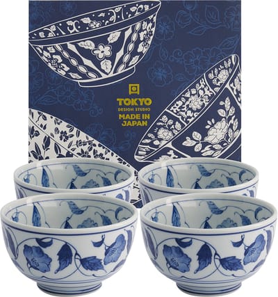 Tokyo Design Studio – Mixed Bowls – Kommen Set – Set Van 4 Stuks – 13.2×7.2cm – 500ml