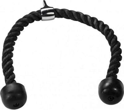 Gorilla Sports Triceps Touw - 85 cm - Nylon - Chromen Koppeling