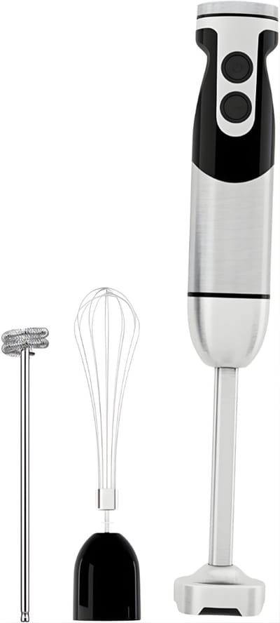 DnA® Staafmixer - Staafmixer Set - Staafmixers - Staafmixer Met Hakmolen - Staafmixer Draadloos - Zwart - ‎7cm x 7cm x 18cm