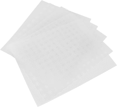 Plastic Canvasvellen - Plastic Gaas - Handwerken Knutselen - Gladde Openingen - 10 Stuks 10.5x13.5 Inch - Transparant