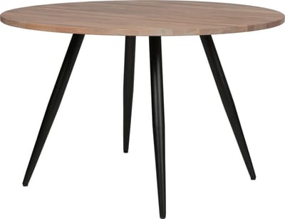 WOOOD Tablo Rond Tafelblad Incl. 2-Standen Poot Conisch - 74,4x120x120