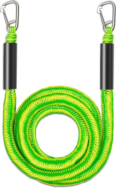 Botepon Boot-bungee-ankerlijnen voor strandanker, boot en strandanker, touw voor strandboot, Pwc, jetski of Seadoo, Pwc-accessoires, 7 ft rek tot 4,3 m
