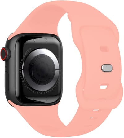 Bandje Geschikt voor Apple Watch 1, 2, 3, 4, 5, 6, 7, 8, 9, SE - 38/40/41 mm Bandje Siliconen Horloge Band Verstelbaar - Smartwatch Bandje Siliconen - Oud Roze