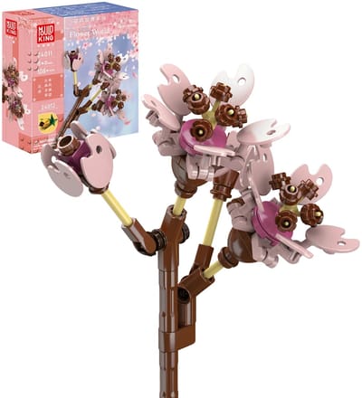 Schimmel Koning 24001 Bloem Boeket Bouwstenen Rose Orchidee Diy Speelgoed Valentijnsdag Cadeau Romantische Thuis Bonsai Decoratie