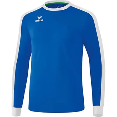 Erima Retro Star Voetbalshirt Lange Mouw Kinderen - Wit / New Royal | Maat: 128