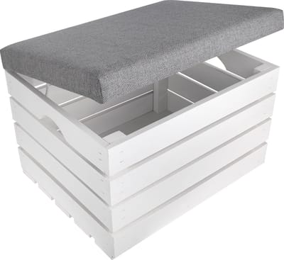 Creative Home Rieten Mand Doos met Handvatten | 30 x 20 x 16 cm| Handgemaakt | Ideaal voor Documenten, Kostbaarheden, Speelgoed, Gereedschap | Voor Kinderen