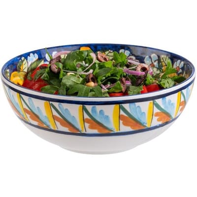 GGM Gastro (6 Stück) Schale - MEDITERRANEAN - Melamin - 1,2 Liter - Ø 205mm - Bunt