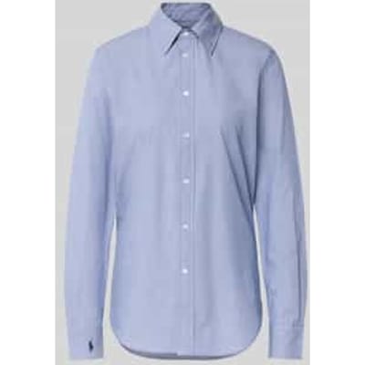 Regular fit overhemdblouse met logostitching