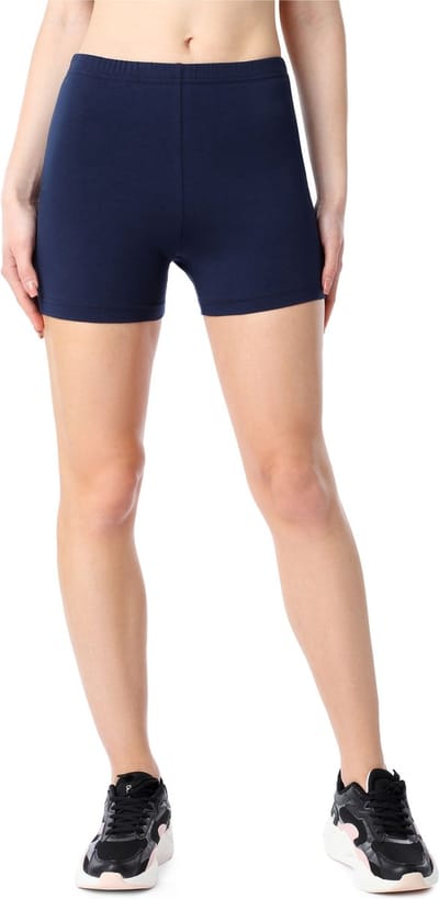 Bellivalini Dames Leggings - Sport - Vrijetijdsbroek - Korte - Katoen - Donkerblauw - XS - BLV-BLV50-186-LE