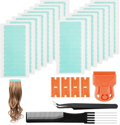 187-delige waterdichte tape set voor toupees en haarverlengingen met dubbele zijde, inclusief pincet en kam voor het bevestigen van lace wigs